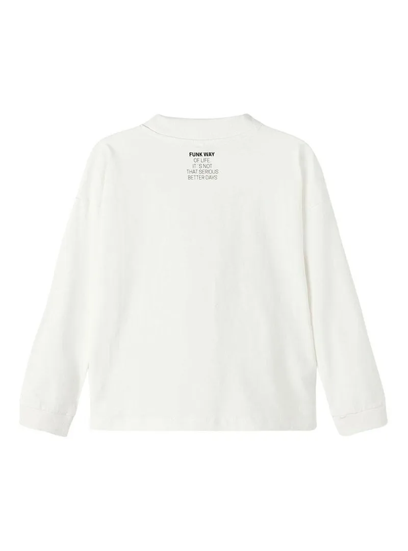 T-Shirt Name It Santiago per Bambino Bianco