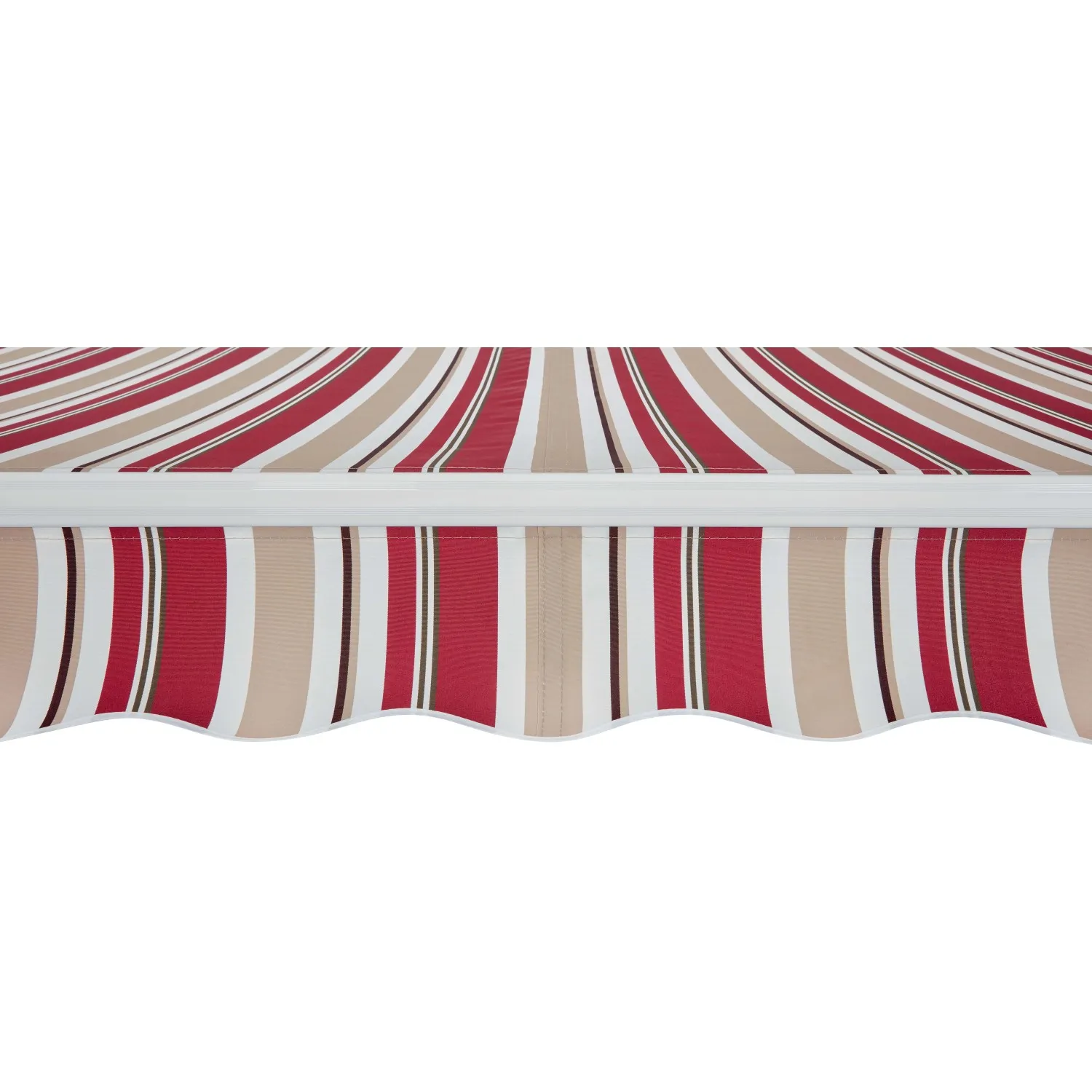Tenda da sole a bracci articolati 395x250 cm beige/bordeaux
