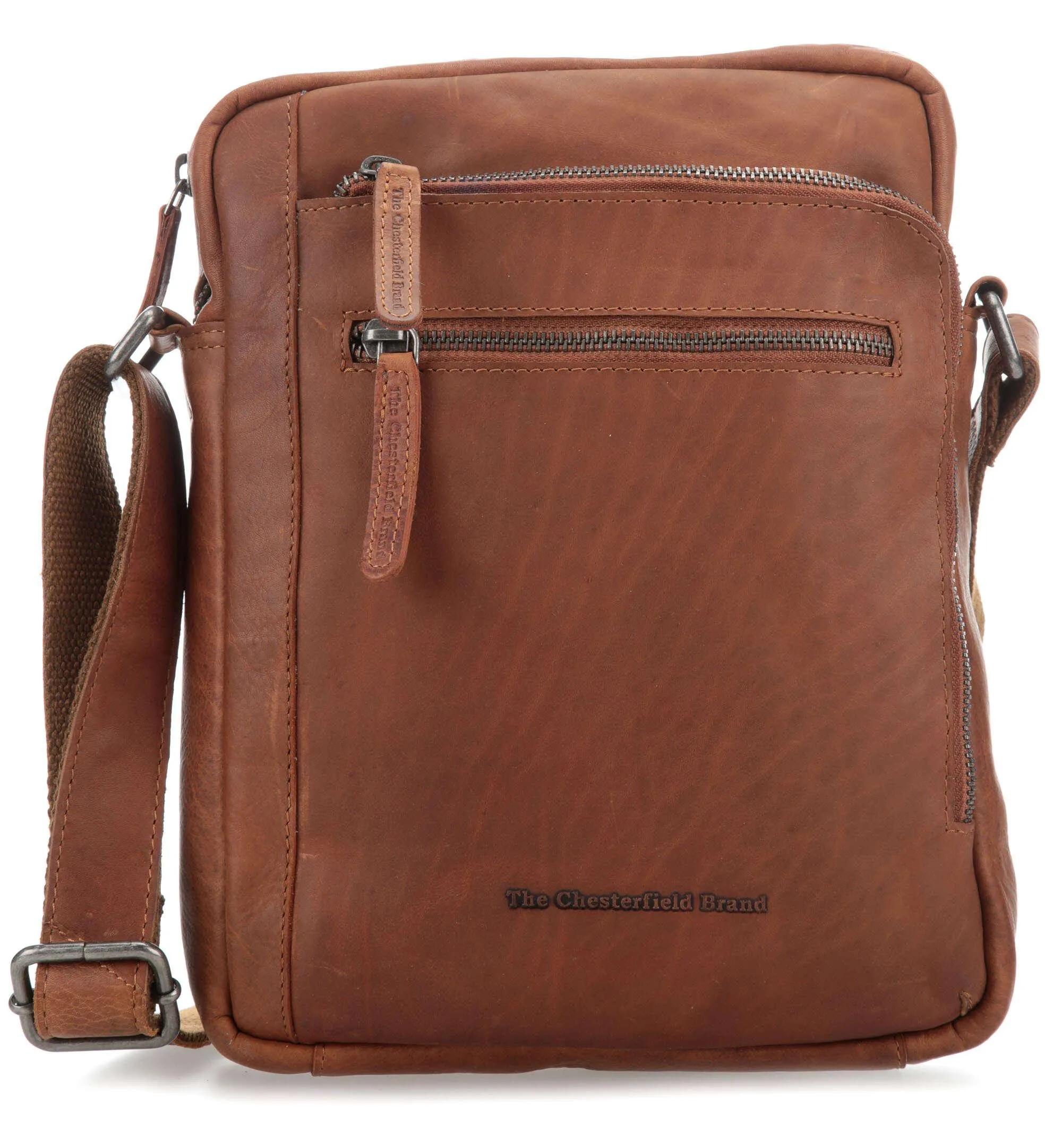  The Chesterfield Brand Dessau Borsa a tracolla pelle di vacchetta pull-up cognac  