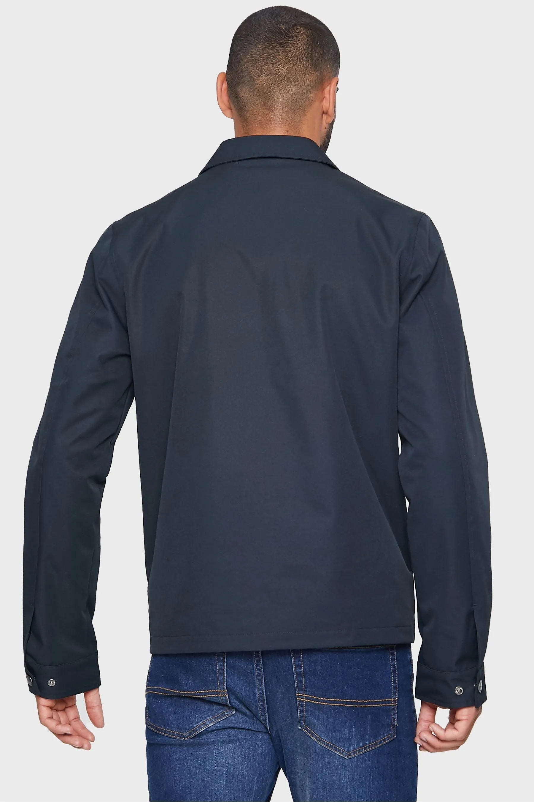 Threadbare - Giacca stile camicia leggera impermeabile con zip
