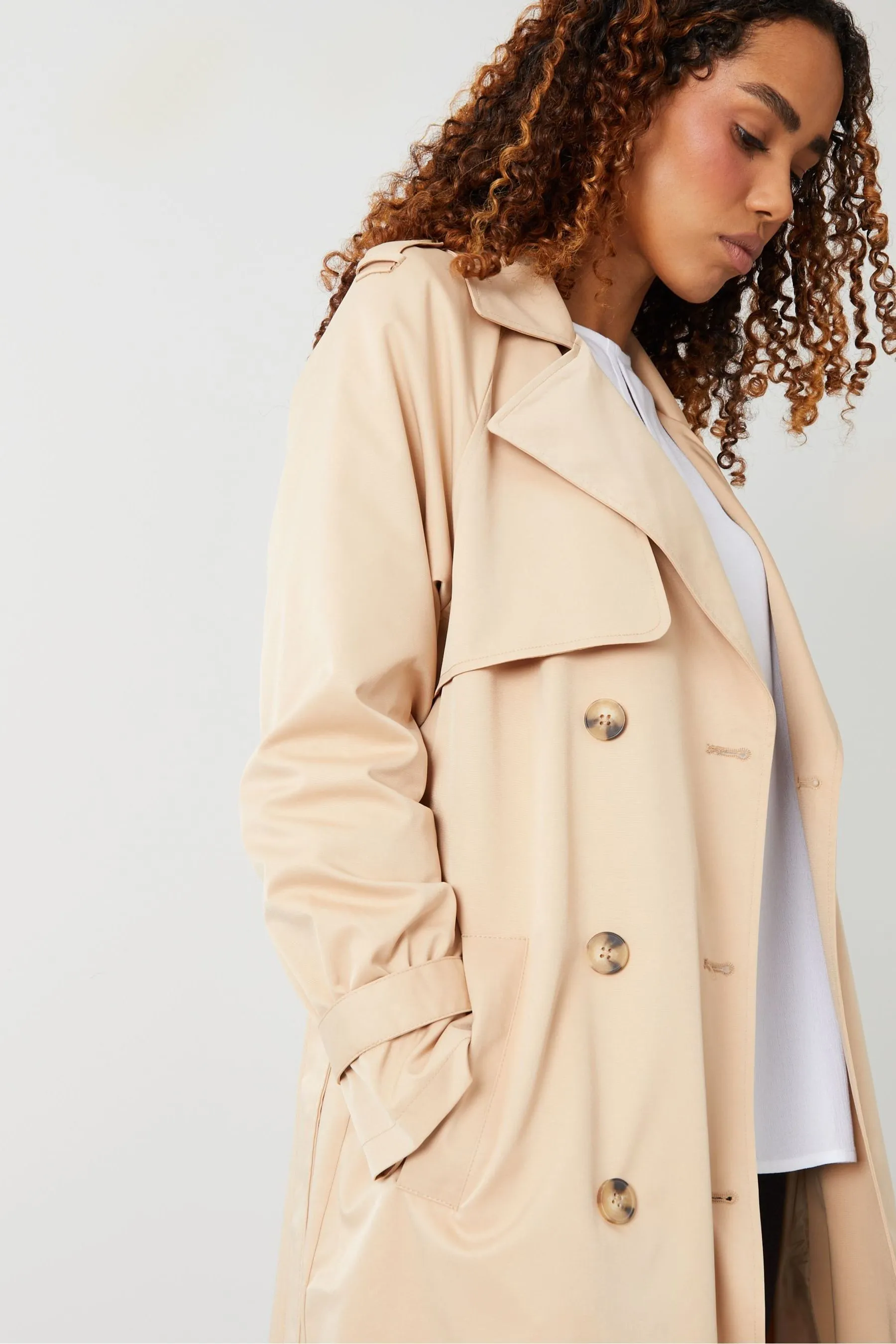 Threadbare - Trench con maniche raglan