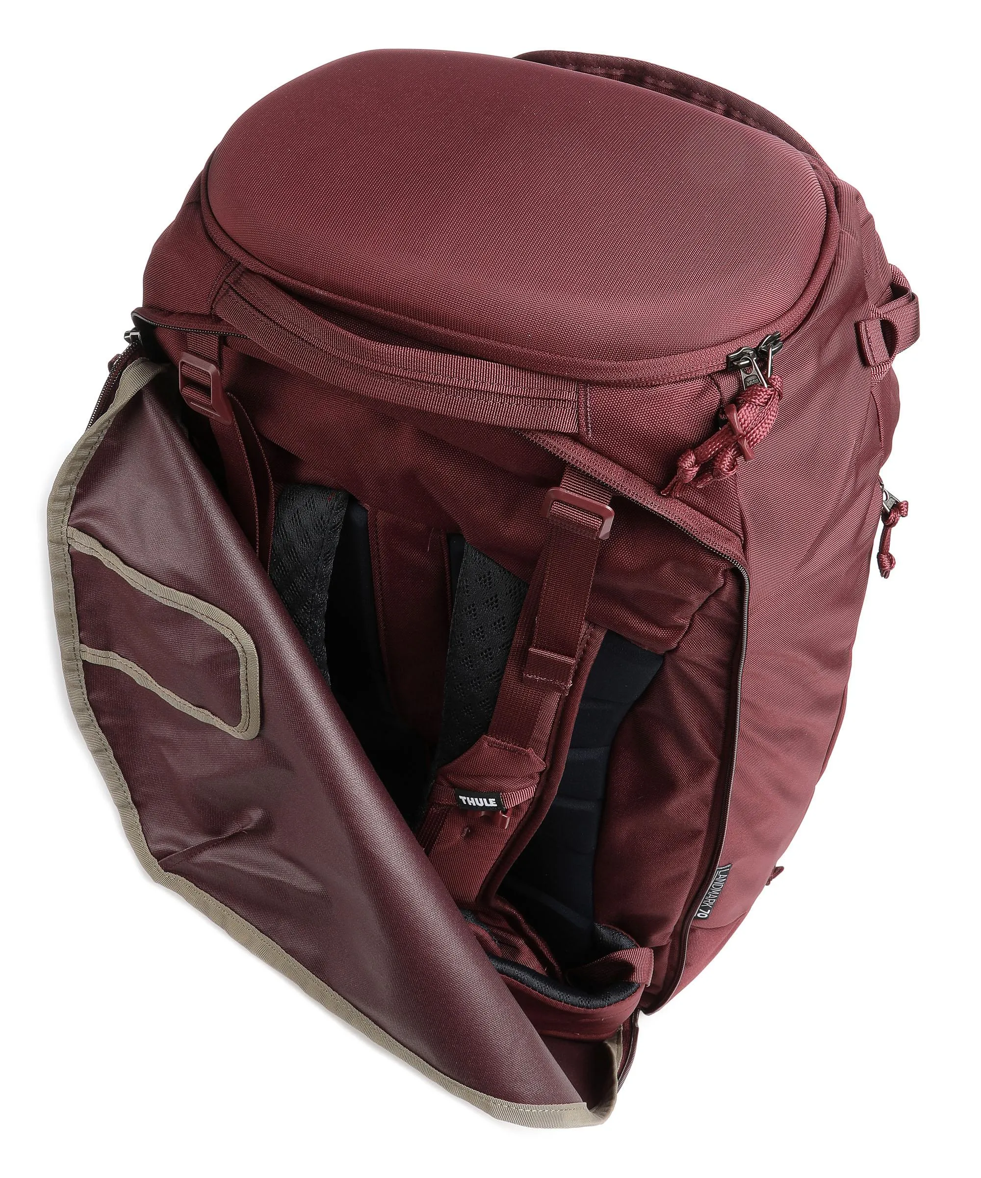  Thule Landmark 70 Zaino da viaggio 14″ poliestere rosso bordò  
