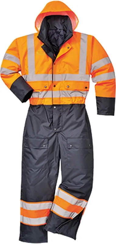 Tuta bicolore Hi-Vis - foderata