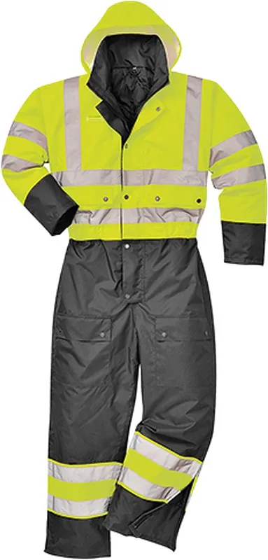 Tuta bicolore Hi-Vis - foderata