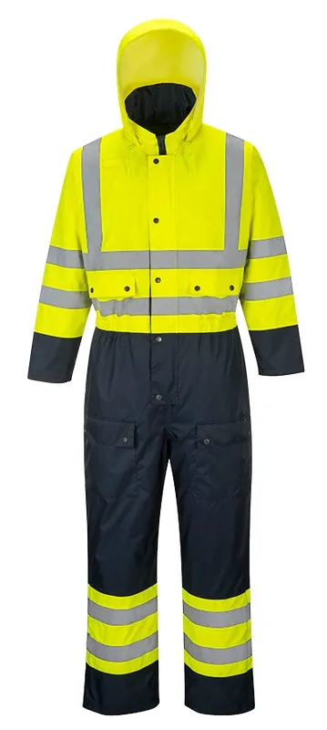 Tuta bicolore Hi-Vis - foderata