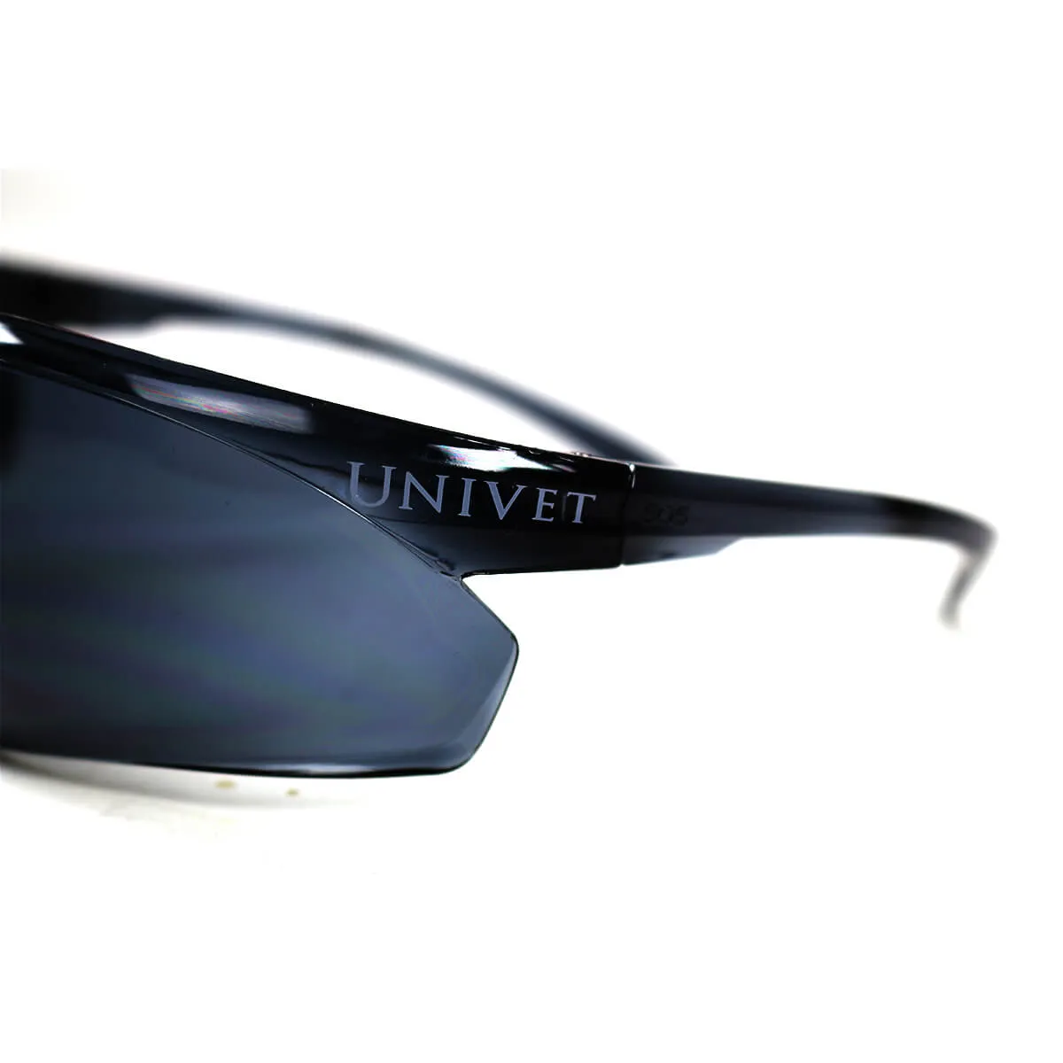 Univet occhiali 505u fumo policarbonato lente fumo As Uv400 con cordino