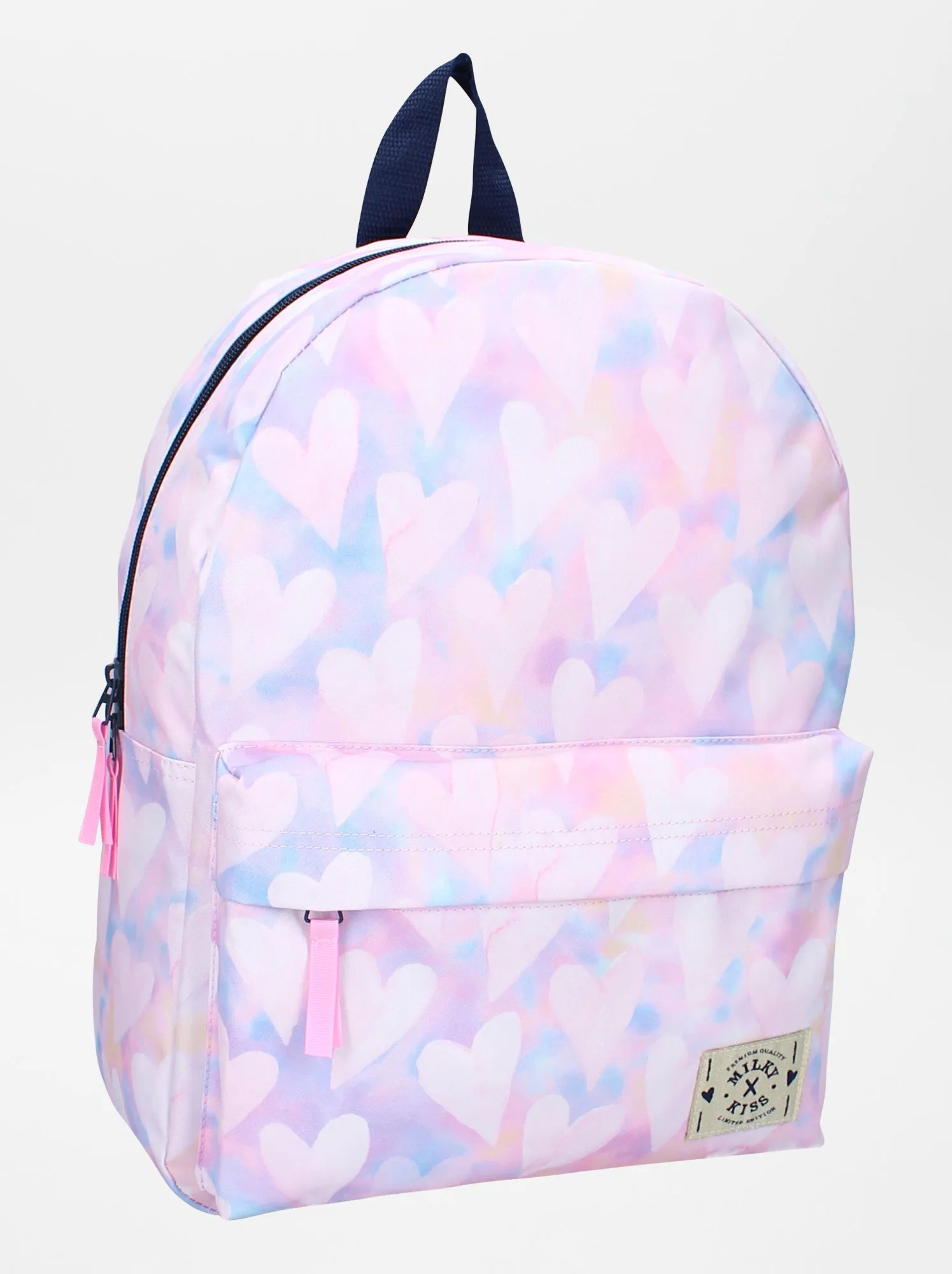 Uno zaino con cuori stampati - BEIGE