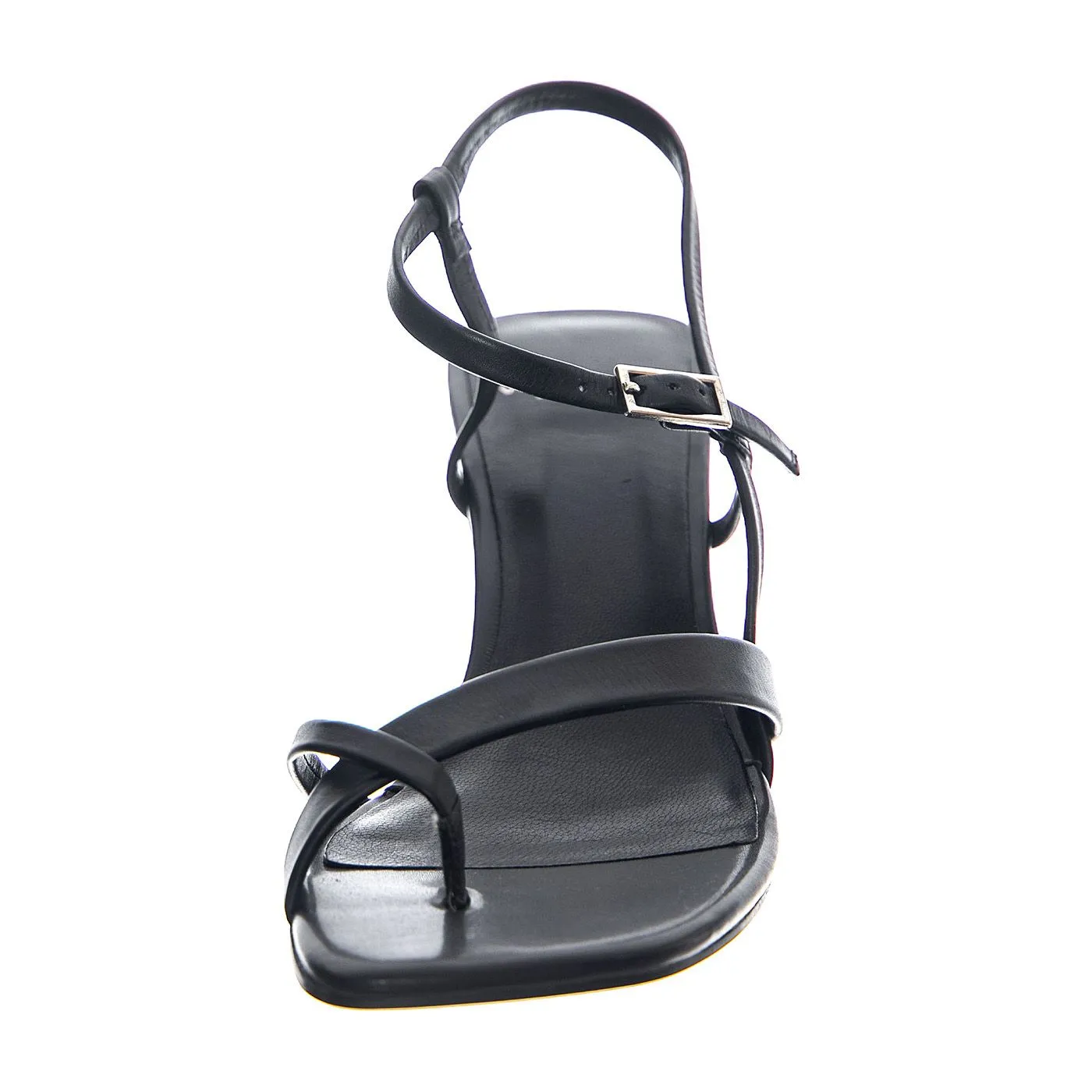 VAGABOND Luisa Black Cow Leather Chrome Free Tanned - Sandali Donna Neri    