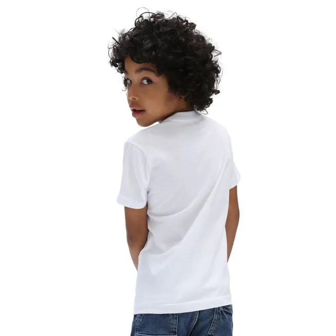Vans maglietta manica corta da bambino Flame VN0A5KPFWHT bianco