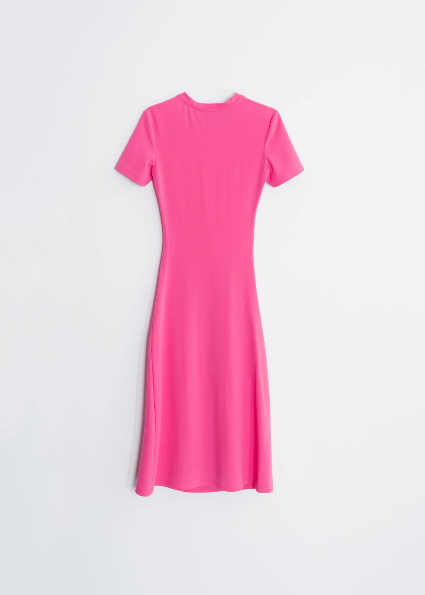 Vestido midi manga corta