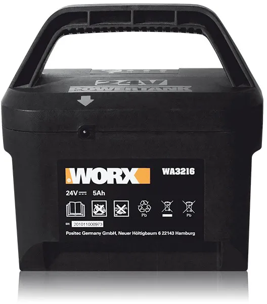 Worx WA3216 - Batteria di ricambio 24V 5Ah per WG773 e WG783