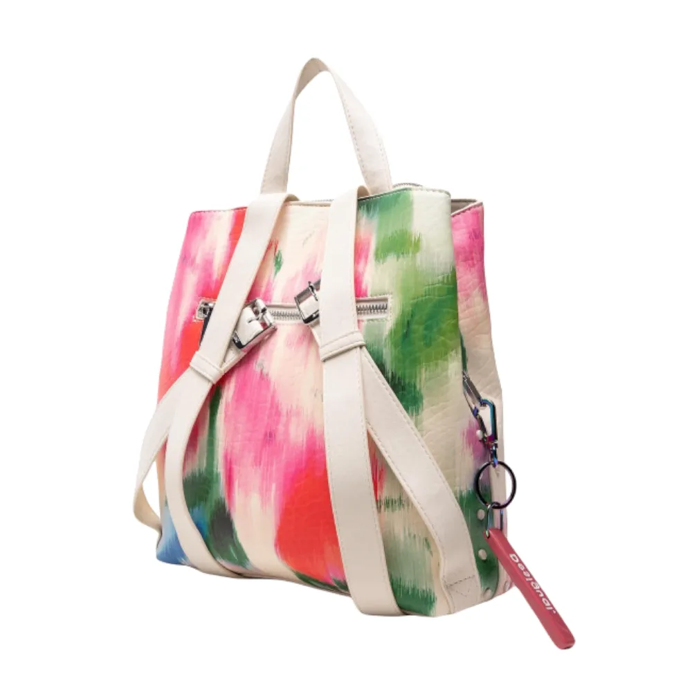 Zaino donna ecopelle DESIGUAL 22SAKP10 WHITEBOARD BACK FOCUS FLORAL ART