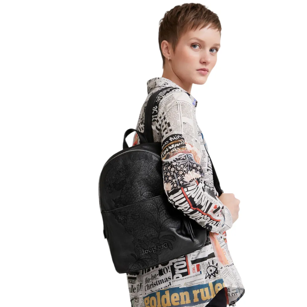 Zaino donna in ecopelle DESIGUAL 22SAKP07 NEGRO BACK LITTLE BIA NERAN