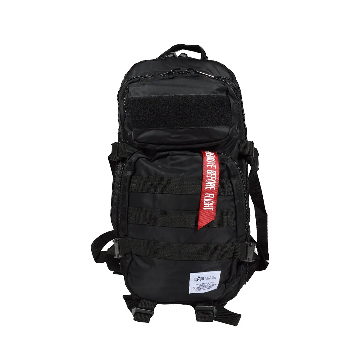 Zaino Tactical in nylon nero Alpha Industries